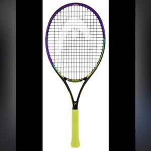 Head Tennis Racket with Purple and Yellow Accents